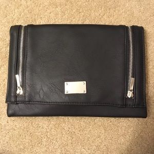 Large black clutch